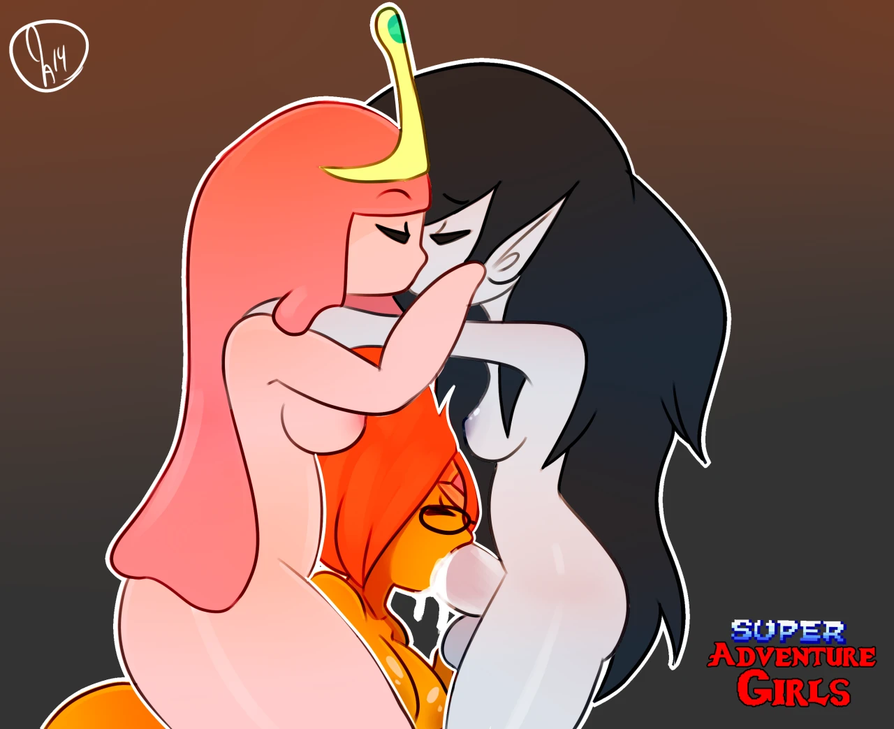 flame-princessmarcelineprincess-bubblegum