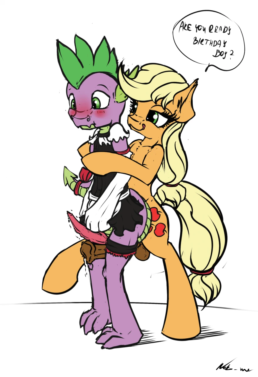 applejack-mlpspike-mlp