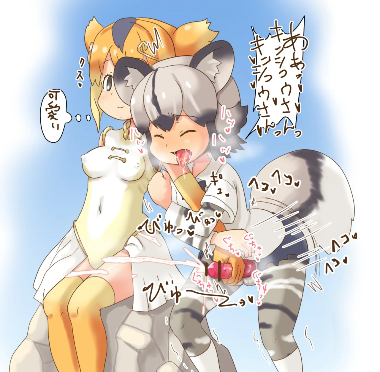 african-wild-dog-kemono-friendsgolden-snub-nosed-monkey-kemono-friends