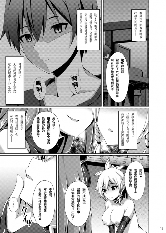 [Imitation Moon (Narumi Yuu)] Kanojo wa Mou Onii-chan to wa Yonde Kurenai... (Sword Art Online)_13