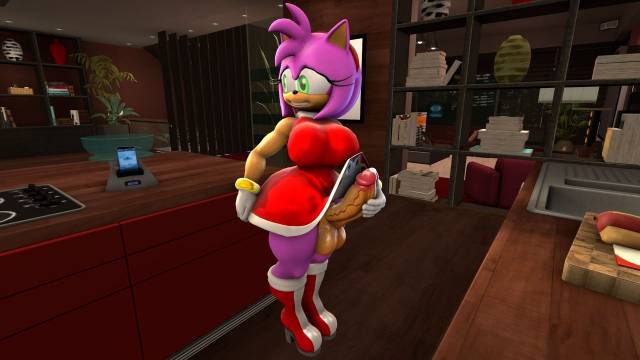 amy rose+sonic the hedgehog