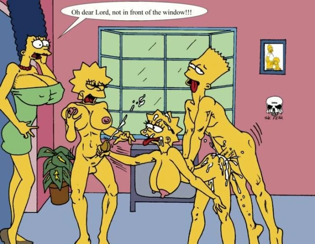bart simpson+lisa simpson+maggie simpson+marge simpson