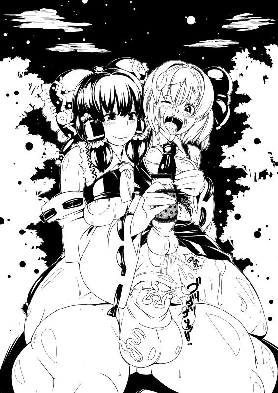 reimu hakurei+rumia