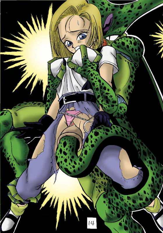 android 18+cell (dragon ball)