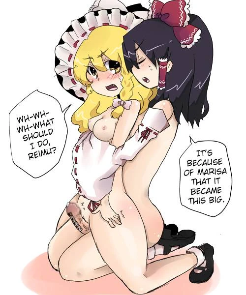 marisa kirisame+reimu hakurei