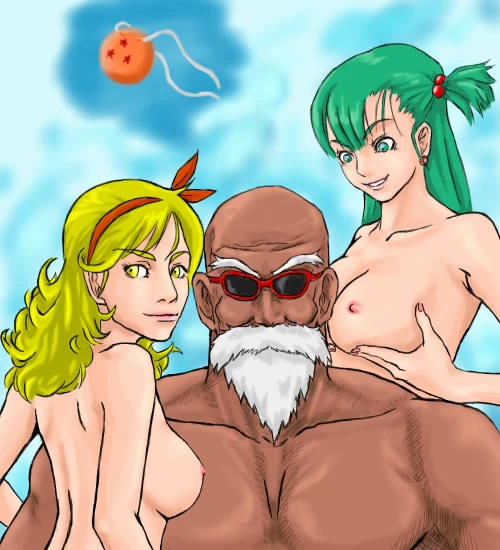 bad launch+bulma briefs+launch+master roshi
