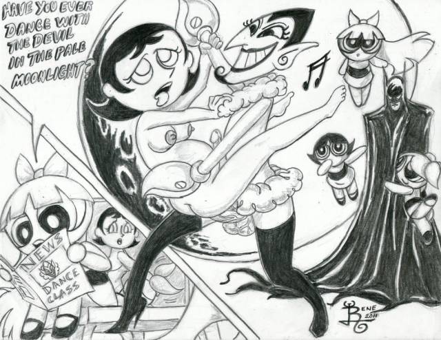 batman+blossom+bubbles (powerpuff girls)+buttercup+him+ms. keane