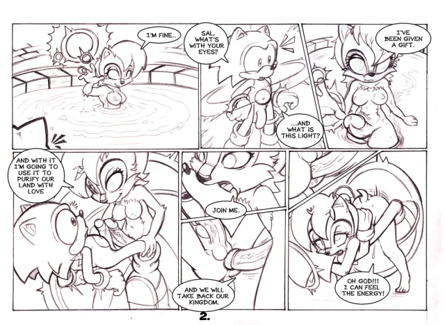sally acorn+sonic the hedgehog