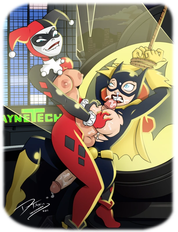 barbara gordon+batgirl+harley quinn