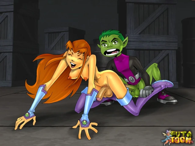 beast boy+starfire