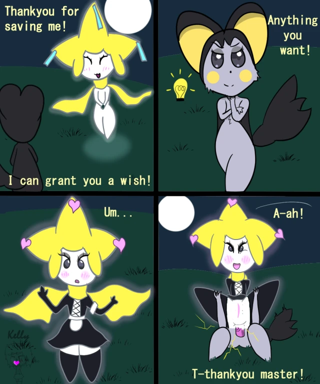 emolga+jirachi