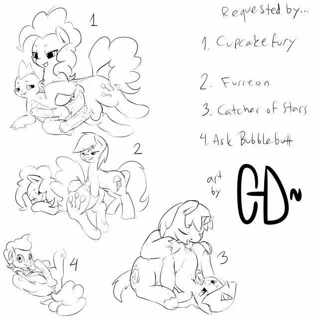 mrs cake (mlp)+pinkie pie (mlp)+rainbow dash (mlp)+shining armor (mlp)+spike (mlp)+twilight sparkle (mlp)