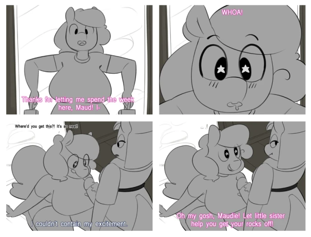 maud pie+pinkie pie (mlp)