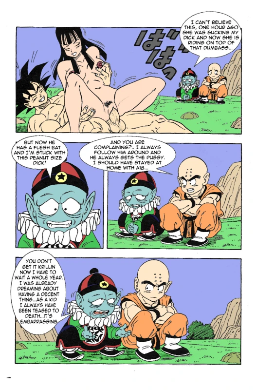 android 18+chichi+emperor pilaf+krillin+mai (dragon ball)+piccolo+son goku+vegeta