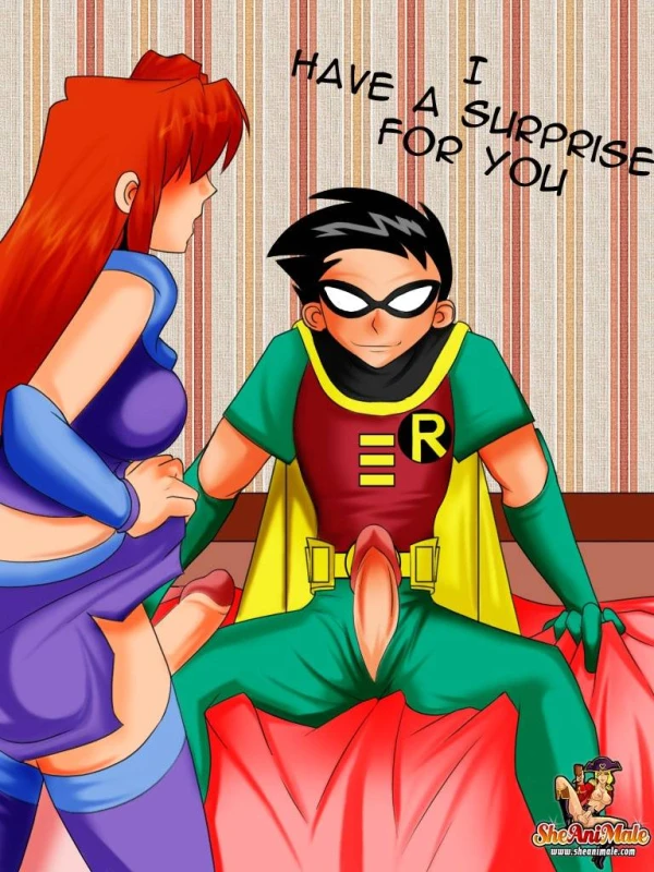 dick grayson+robin+robin (dc)+starfire