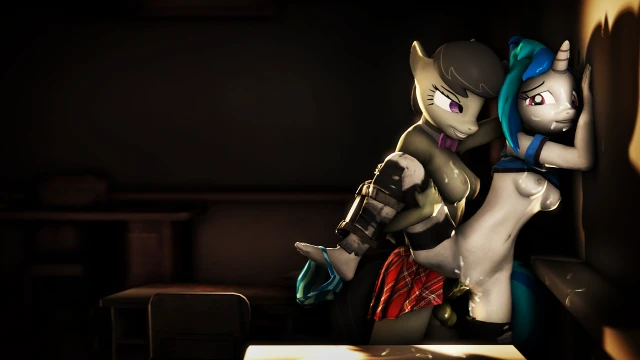 octavia melody+vinyl scratch+vinyl scratch (mlp)