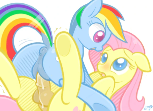 fluttershy (mlp)+rainbow dash (mlp)