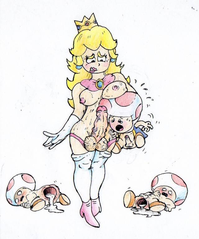 princess peach+toad+toad (mario)