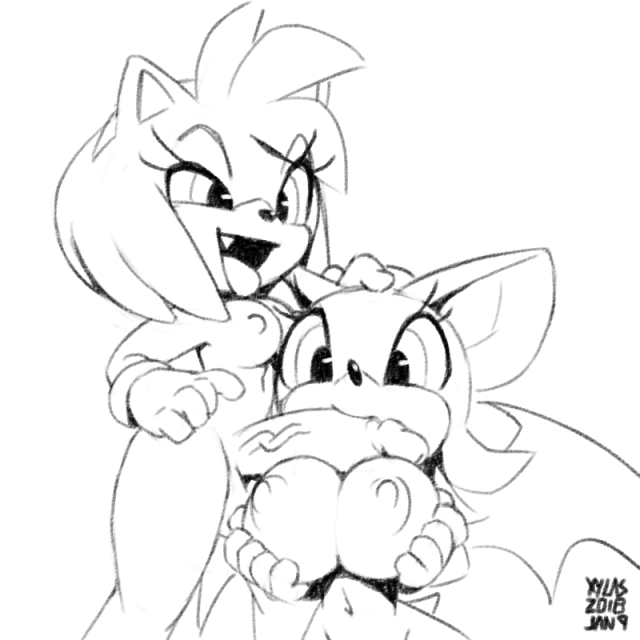 amy rose+rouge the bat